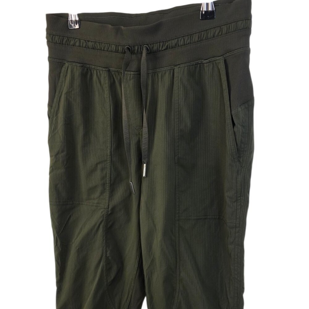 Lululemon Dance Studio Crop, 25" Dark Olive, Swift, Mid Rise, Athletic, Size 4 - Picture 9 of 10